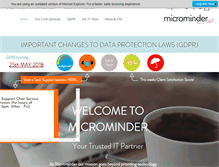 Tablet Screenshot of microminder.com
